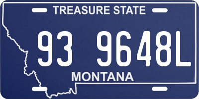 MT license plate 939648L