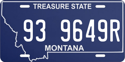 MT license plate 939649R