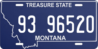 MT license plate 939652O