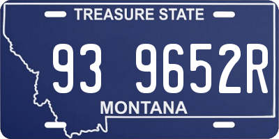 MT license plate 939652R