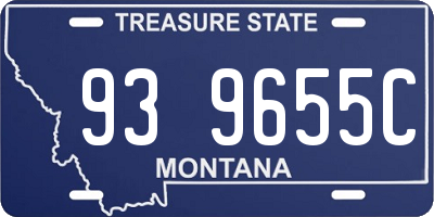 MT license plate 939655C