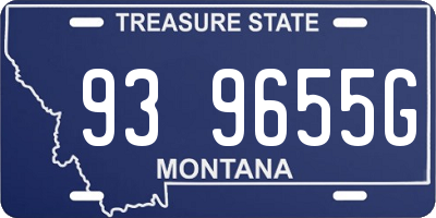 MT license plate 939655G