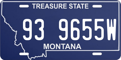 MT license plate 939655W