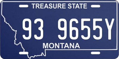MT license plate 939655Y