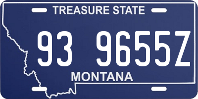 MT license plate 939655Z