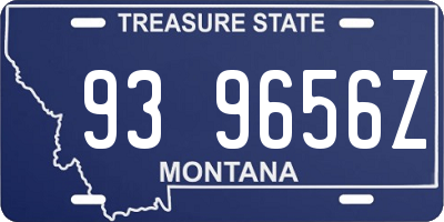 MT license plate 939656Z