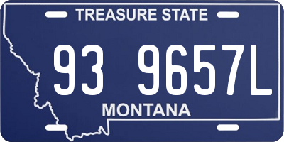 MT license plate 939657L