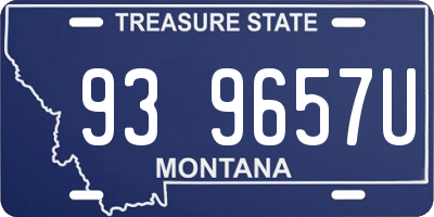 MT license plate 939657U