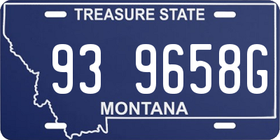 MT license plate 939658G