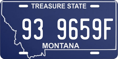MT license plate 939659F