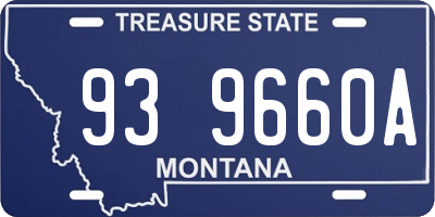 MT license plate 939660A