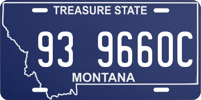 MT license plate 939660C