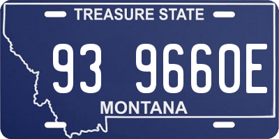 MT license plate 939660E