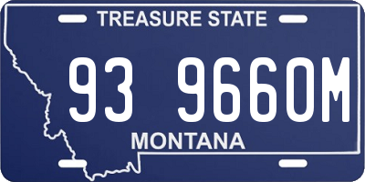 MT license plate 939660M