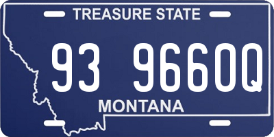 MT license plate 939660Q
