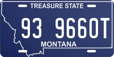 MT license plate 939660T