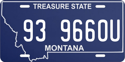 MT license plate 939660U