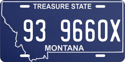MT license plate 939660X