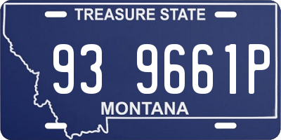 MT license plate 939661P