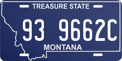 MT license plate 939662C