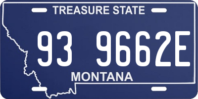 MT license plate 939662E