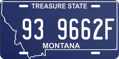MT license plate 939662F
