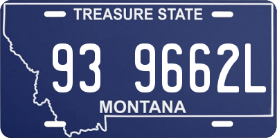 MT license plate 939662L