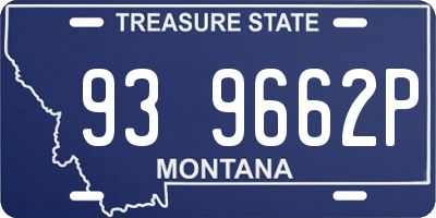 MT license plate 939662P
