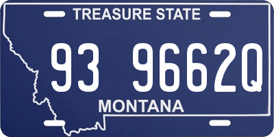 MT license plate 939662Q