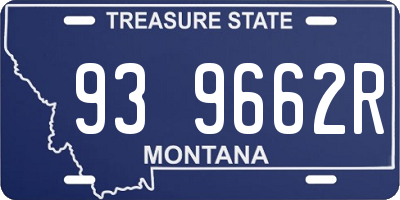 MT license plate 939662R