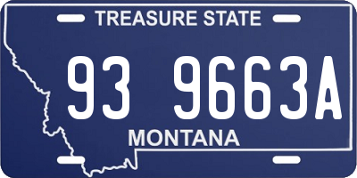 MT license plate 939663A