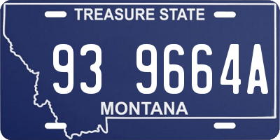 MT license plate 939664A