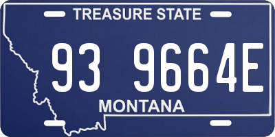 MT license plate 939664E