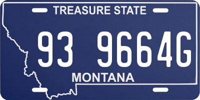 MT license plate 939664G