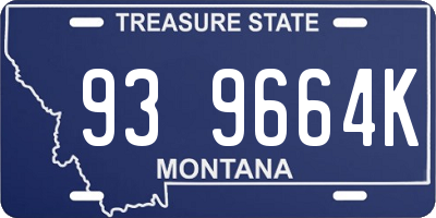 MT license plate 939664K
