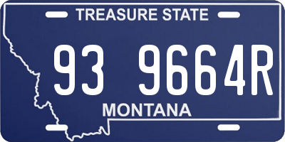 MT license plate 939664R