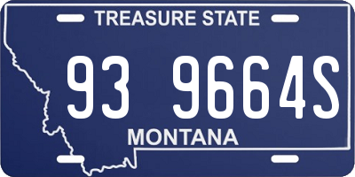 MT license plate 939664S