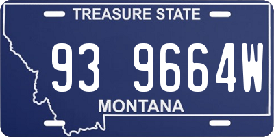 MT license plate 939664W