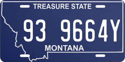 MT license plate 939664Y
