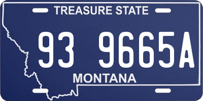 MT license plate 939665A