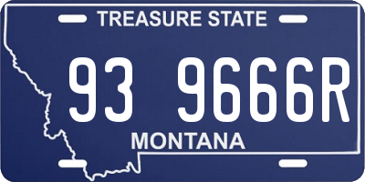MT license plate 939666R