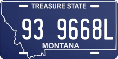 MT license plate 939668L