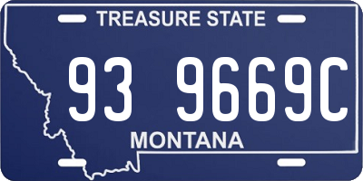 MT license plate 939669C