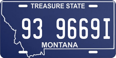 MT license plate 939669I