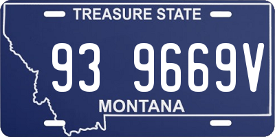 MT license plate 939669V