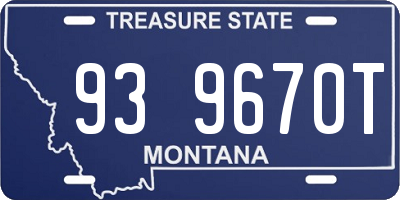 MT license plate 939670T
