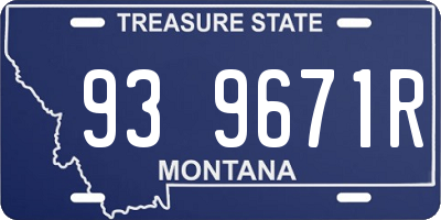MT license plate 939671R