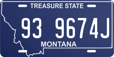 MT license plate 939674J