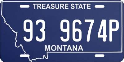 MT license plate 939674P