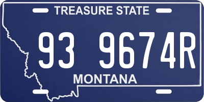 MT license plate 939674R